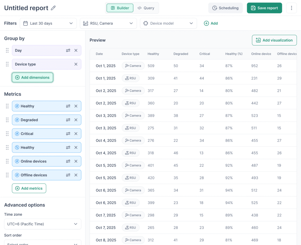 EdgePulse Report Builder